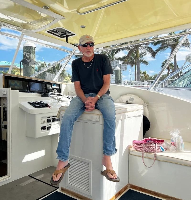 Capt. Tris Colket aboard the Last Mango