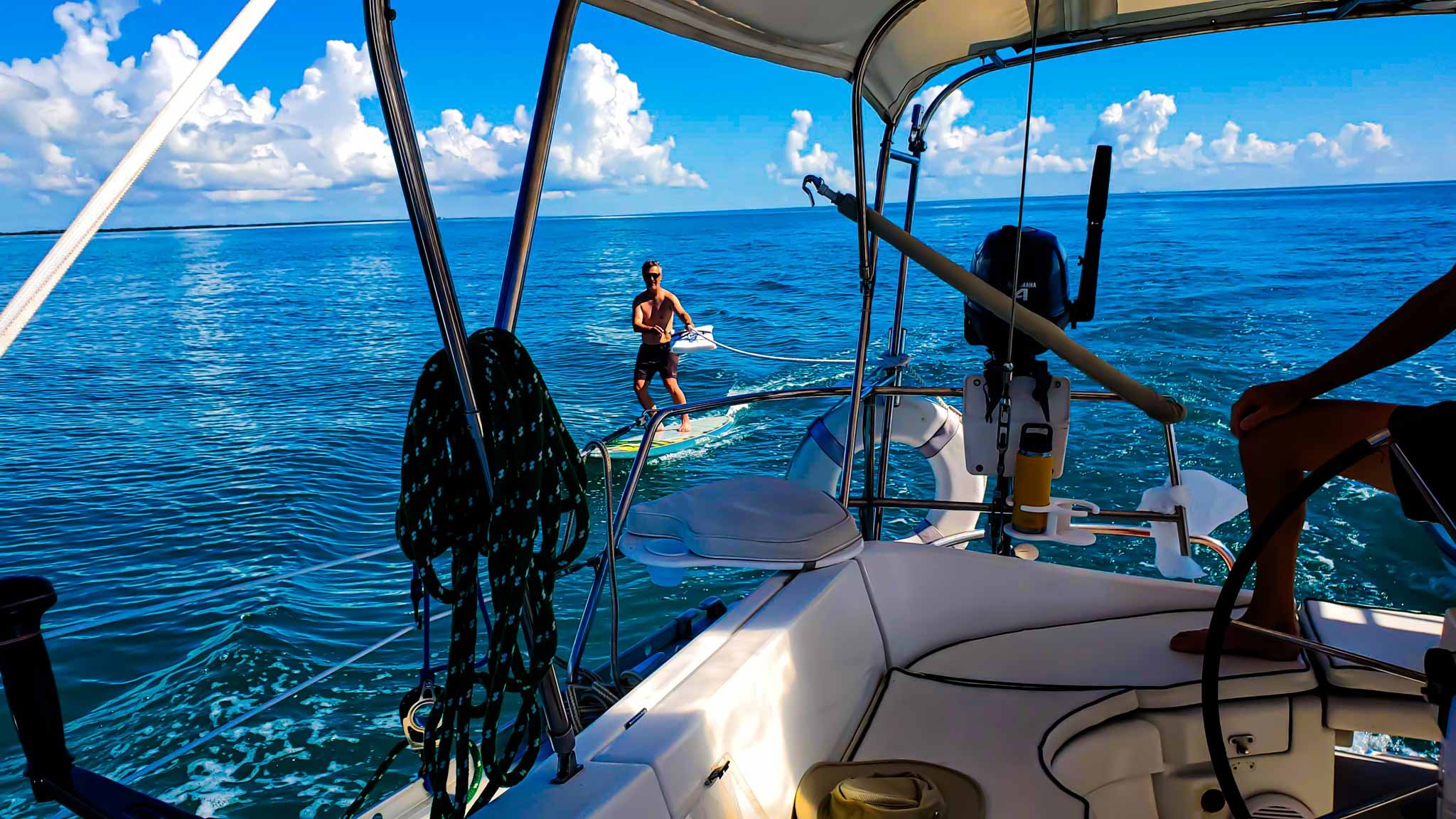 Sailing in North Key Largo