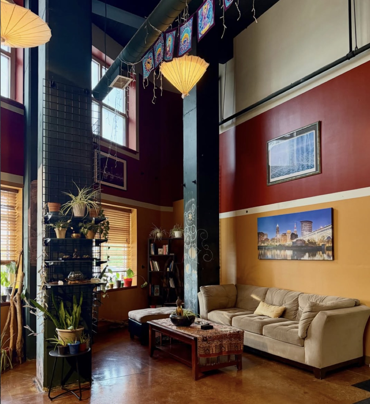 The lounge and reception at The Studio Cleveland