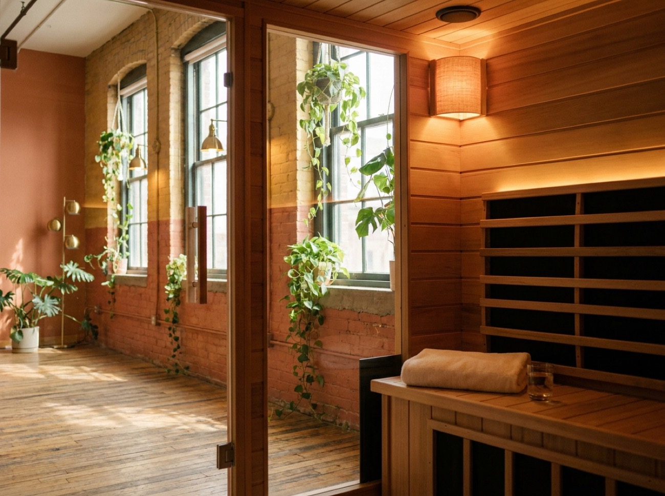 The full-spectrum infrared sauna at The Studio Cleveland